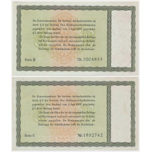 Germany, set 5 Reichsmark 1933-34 - ENTWERTET-WERTLOS (2 pcs.)