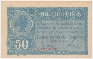 Roumanie, occupation allemande, 50 bani (1917)
