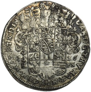 Germany, Duchy of Saxe-Coburg-Eisenach, Johann Ernst II, 1/4 Thaler Coburg 1636 EFS - VERY RARE