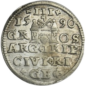 Zygmunt III Waza, Trojak Ryga 1590