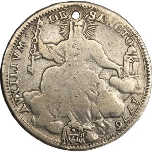 Vatican, Pius VI, 1/2 Scudo Rome 1776
