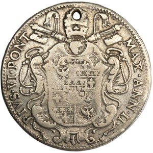 Vatican, Pius VI, 1/2 Scudo Rome 1776