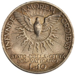 Papal States, Vatican, Sede Vacante, 10 Lire Rome 1939