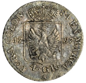 Germany, Kingdom of Prussia, Friedrich Wilhelm II, 4 Groschen (1/6 Thaler) Berlin 1797 A