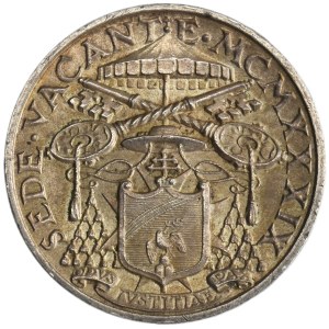 Papal States, Vatican, Sede Vacante, 5 Lire Rome 1939