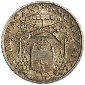 Papal States, Vatican, Sede Vacante, 5 Lire Rome 1939