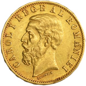 Romania, Carol I, 20 Lei Bucharest 1883
