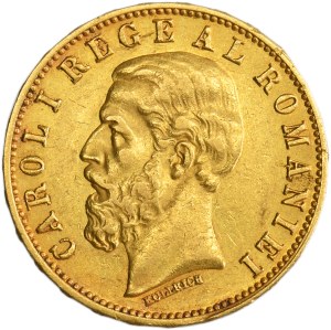 Romania, Carol I, 20 Lei Bucharest 1883