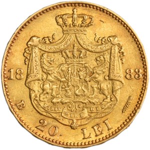 Romania, Carol I, 20 Lei Bucharest 1883