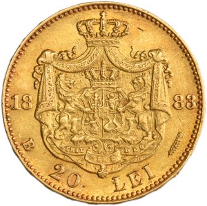 Romania, Carol I, 20 Lei Bucharest 1883