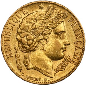 France, Second Republic, 20 Francs Paris 1851 A