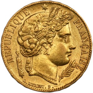 France, Deuxième République, 20 Francs Paris 1851 A