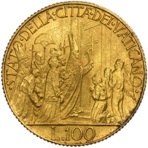 Papal States, Vatican, Pius XII, 100 Lire Rome 1950