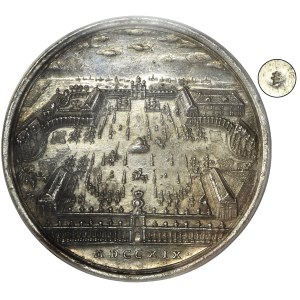 Augustus II the Strong, Medal on the occasion of wedding Friedrich August with Maria Josephine 1719 - NGC MS61 - VERY RARE, ex. Potocki