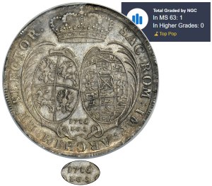 August II the Strong, Thaler Dresden 1716 IGS - NGC MS63 - SUPERB