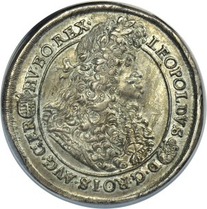 Hongrie, Léopold Ier, Thaler Kremnica 1691 KB - NGC AU55 - NICE