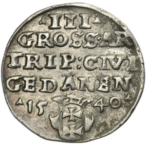 Sigismund I the Old, 3 Groschen Danzig 1540 - PRV