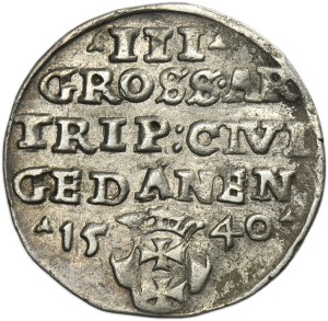 Sigismund I the Old, 3 Groschen Danzig 1540 - PRV