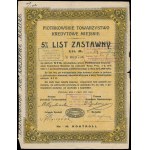 TKM Piotrków, 5% list zastawny, 100 zł i 250 zł 1925 - zestaw 2 szt.