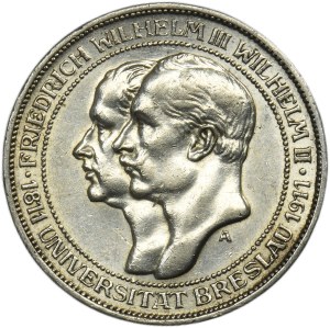 Germany, Kingdom of Prussia, Wilhelm II, 3 Mark Berlin 1911 A