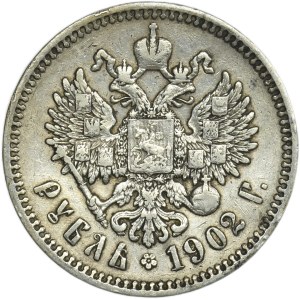 Russia, Nicholas II, Rouble Petersburg 1902 AP