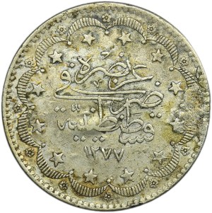 Turquie, Empire ottoman, 20 Kuruş 1377 AH (1874)