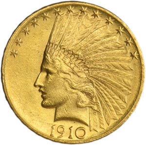 USA, $10 Philadelphie 1910 - Tête d'Indien