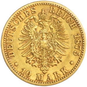 Germany, Kingdom of Prussia, Wilhelm I, 10 Mark Berlin 1875 A
