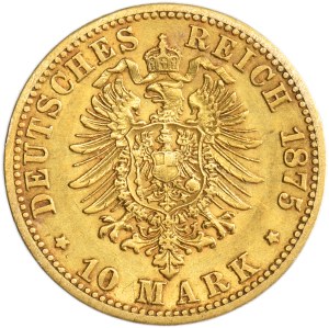 Germany, Kingdom of Prussia, Wilhelm I, 10 Mark Berlin 1875 A