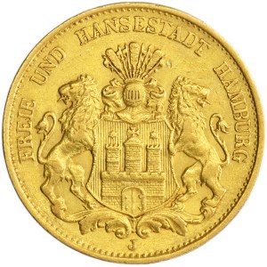 Germany, Free City of Hamburg, 20 Mark 1894 J