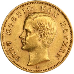 Germany, Kingdom of Bavaria, Otto, 20 Mark Munich 1900 D