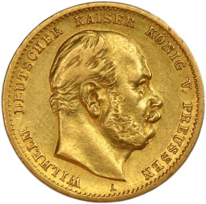 Allemagne, Royaume de Prusse, Guillaume Ier, 10 marks Berlin 1872 A