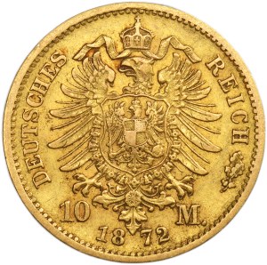 Allemagne, Royaume de Prusse, Guillaume Ier, 10 marks Berlin 1872 A