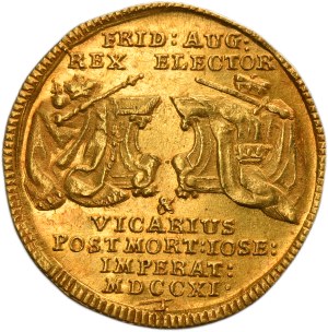 Augustus II the Strong, Vicariate ducat Dresden 1711