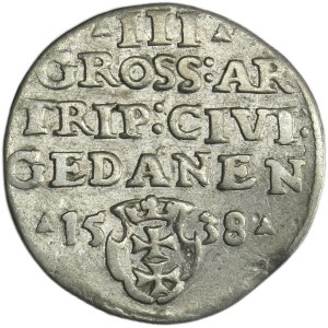 Sigismund I the Old, 3 Groschen Danzig 1538 - PRVSS