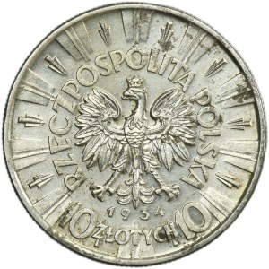 Piłsudski, 10 złotych 1934 - RZADSZE