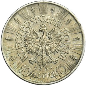 Piłsudski, 10 złotych 1934 - RZADSZE