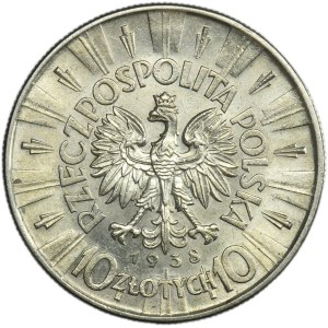 Piłsudski, 10 złotych 1938