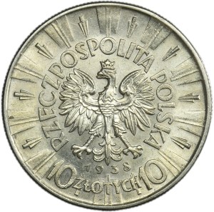 Piłsudski, 10 złotych 1938