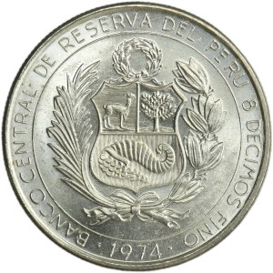 Peru, 200 Soles 1974 - Heroes of Aviation, Jorge Chavez and Jose Quinones Gonzales