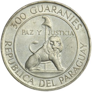 Paraguay, 300 Guaraníes London 1974 - 4th Term of President Stroessner