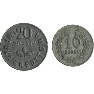 Set, Military Cooperatives, Notgelds, 10 groschen and 20 groschen (2 szt.)