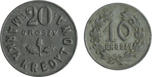 Set, Military Cooperatives, Notgelds, 10 groschen and 20 groschen (2 szt.)