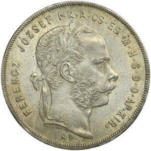 Hungary, Franz Joseph, 1 Forint Kremnitz 1873 KB