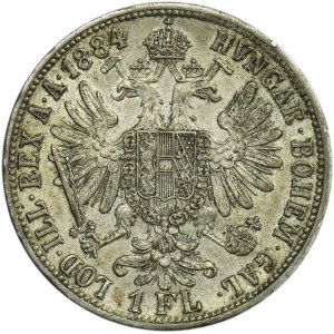 Austria, Franz Joseph I, 1 Floren Wien 1884 A
