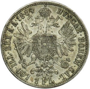 Austria, Franz Joseph I, 1 Floren Wien 1884 A