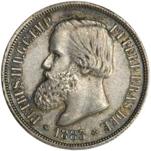 Brazil, Pedro II, 1.000 Reis Rio de Janeiro 1883
