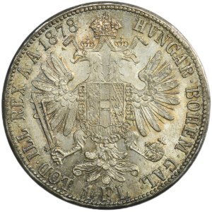 Austria, Franz Joseph I, 1 Florin Wien 1878