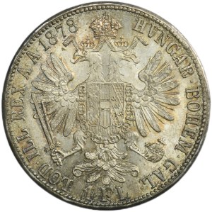 Austria, Franz Joseph I, 1 Florin Wien 1878