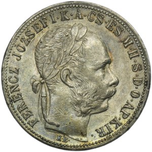 Hungary, Franz Joseph I, 1 Forint Kremnitz 1883 KB